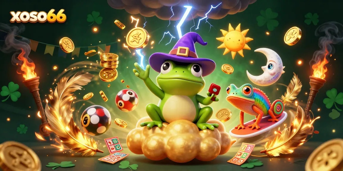 xoso66 brings the excitement of lotteries and prizes alive in an enchanting 3D illustration.