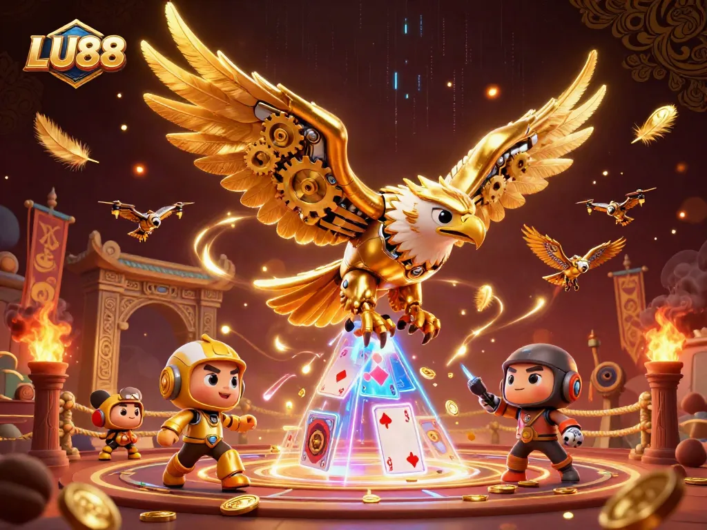 LU88 engages players with an electrifying casino experience featuring dynamic holographic cards.