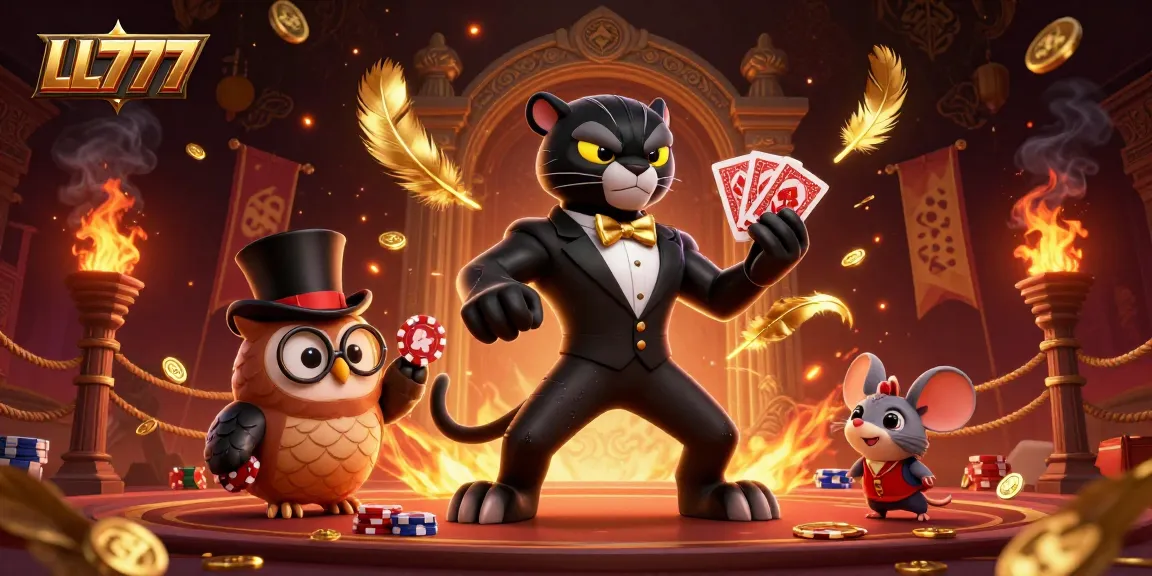 Experience thrilling gameplay at LL777 with stylish characters and dynamic casino elements.