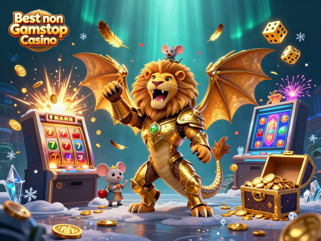Experience the excitement at the Best non Gamstop Casino with a thrilling chimera and vibrant slot machine.