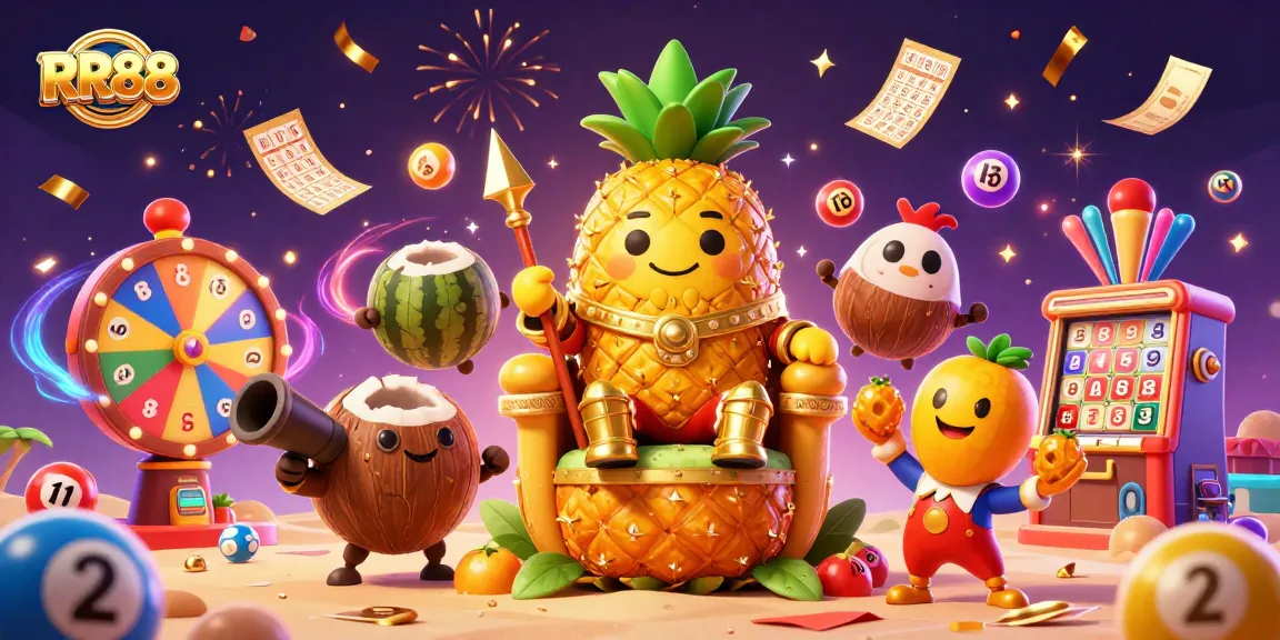 Experience thrilling games at RR88 casino with vibrant illustrations of golden characters and dynamic gameplay elements.