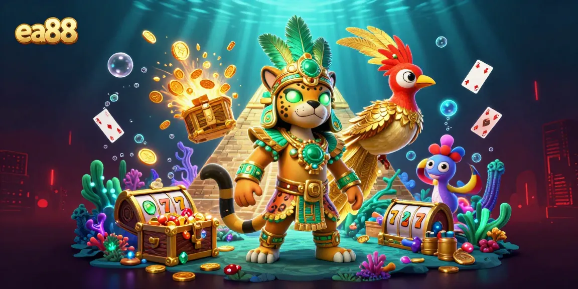 Experience thrilling gameplay at ea88, featuring dynamic Mayan themes and vibrant casino elements.