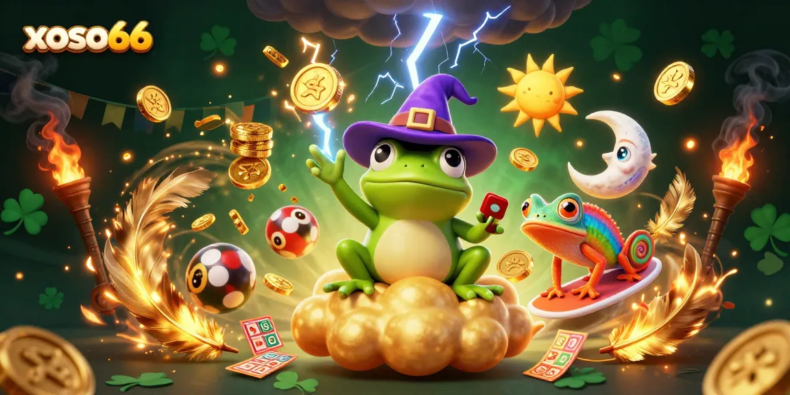 xoso66 brings the excitement of lotteries and prizes alive in an enchanting 3D illustration.