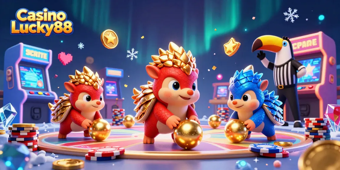 Spin the reels and win big at Casino Lucky88 with vibrant pangolins and exciting game elements!