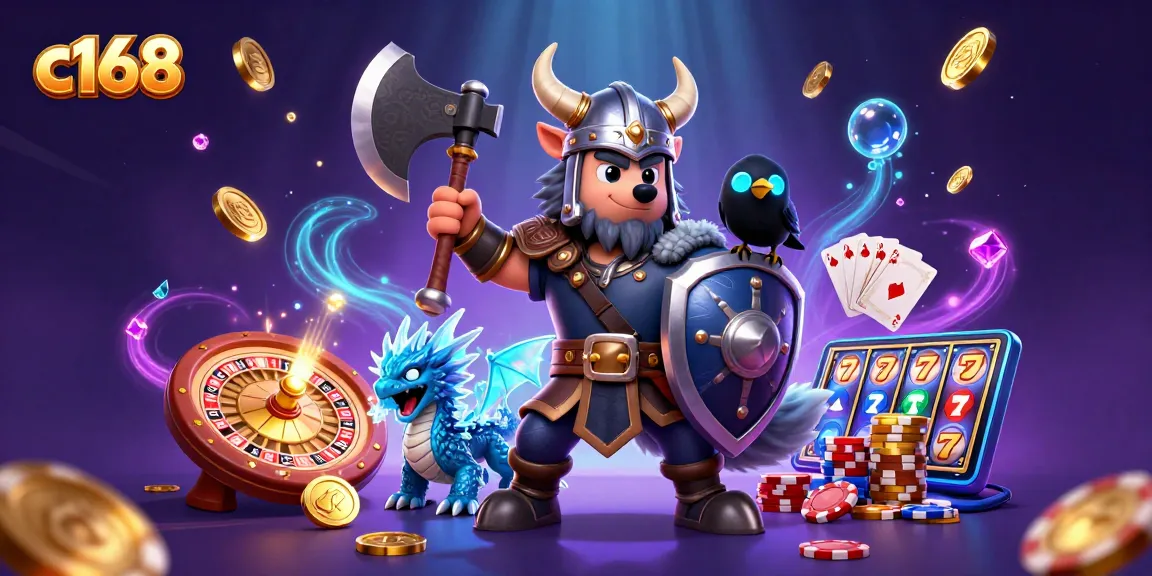 Win big with c168 in this vibrant 3D casino showdown featuring epic characters and rich gaming elements.