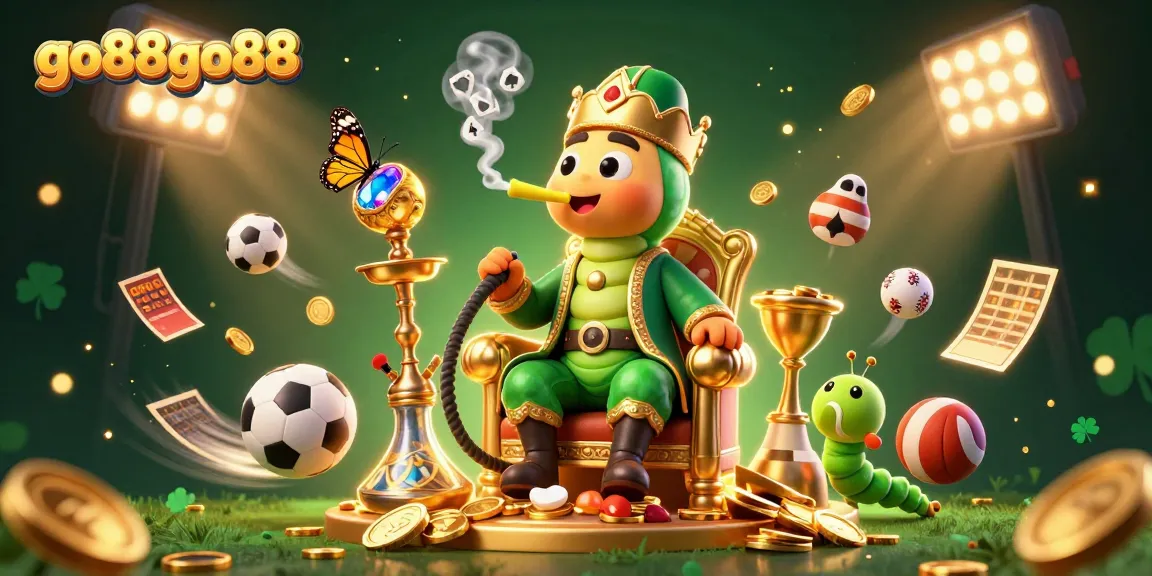 Experience thrill at go88go88 with vibrant 3D gaming scene featuring dynamic sports elements.