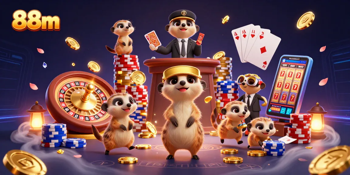 Experience vibrant casino action with 88m as meerkats run an exciting gaming operation.