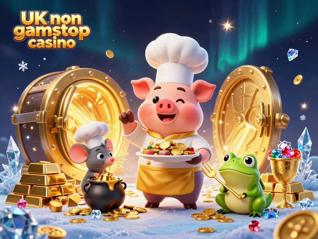 Experience the thrill of a UK non gamstop casino with vibrant characters and treasure.
