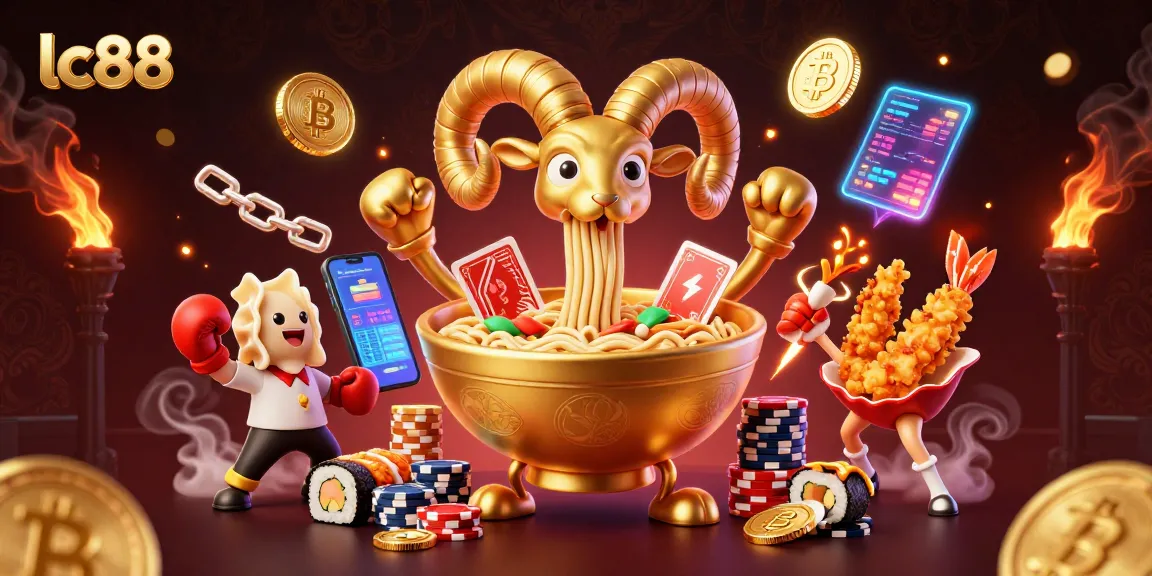 Engage in thrilling gaming at lc88 with a vibrant 3D illustration showcasing a colorful casino scene featuring animated characters.