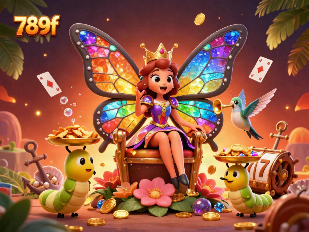 Experience thrilling moments in 789f with a dynamic casino scene filled with colorful treasures and vibrant energy.