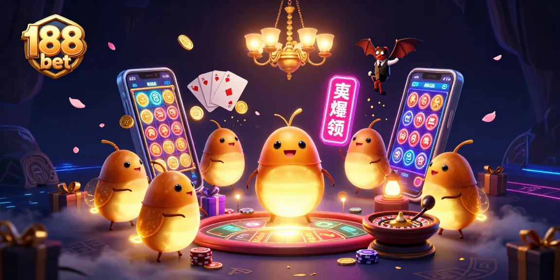 Experience exciting action and winning strategies with 188 bet in this vibrant casino scene.