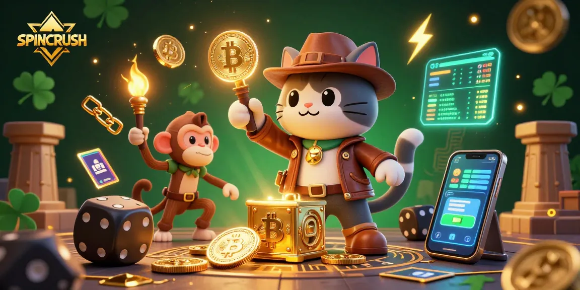 Engage in the thrilling gameplay of SPINCRUSH while discovering golden artifacts and winning strategies.
