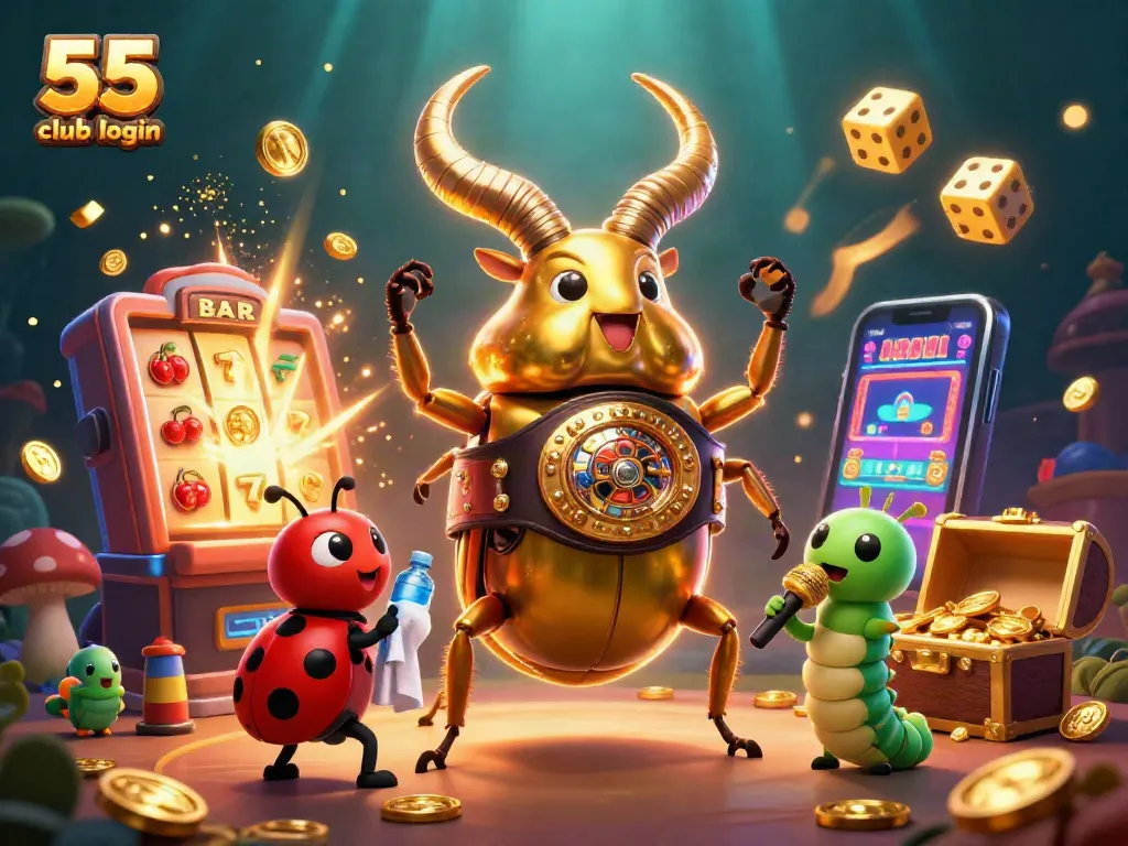 Experience smooth access to 55 club login and vibrant casino games with thrilling 3D characters.