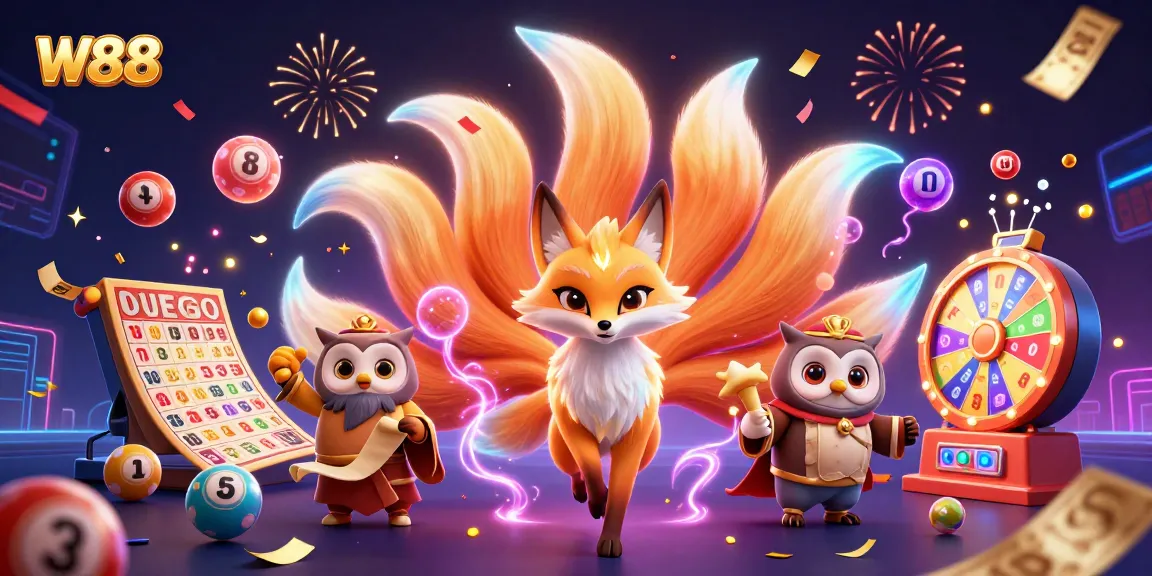 Experience thrilling gameplay with W88 at a vibrant casino-themed celebration.