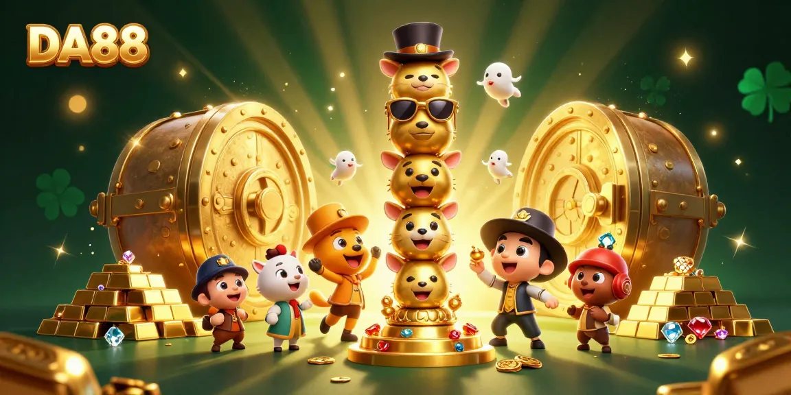 Engage in thrilling gameplay at DA88, where stacked animal totem faces lead to treasure and excitement!