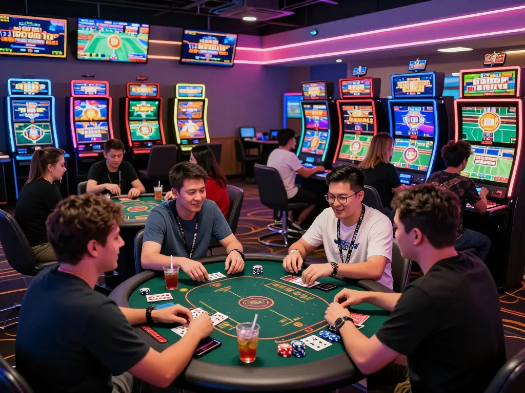 Hitclub online gaming scene showing diverse players engaged in games.