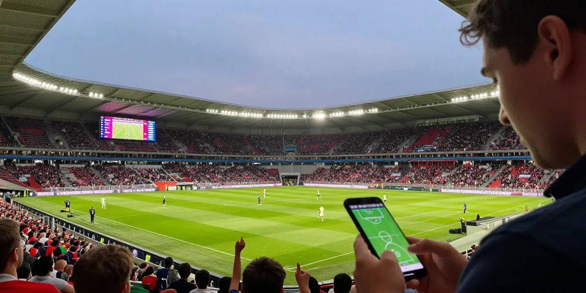 Exciting football match scene showing live betting odds and sports analysis with s6667.
