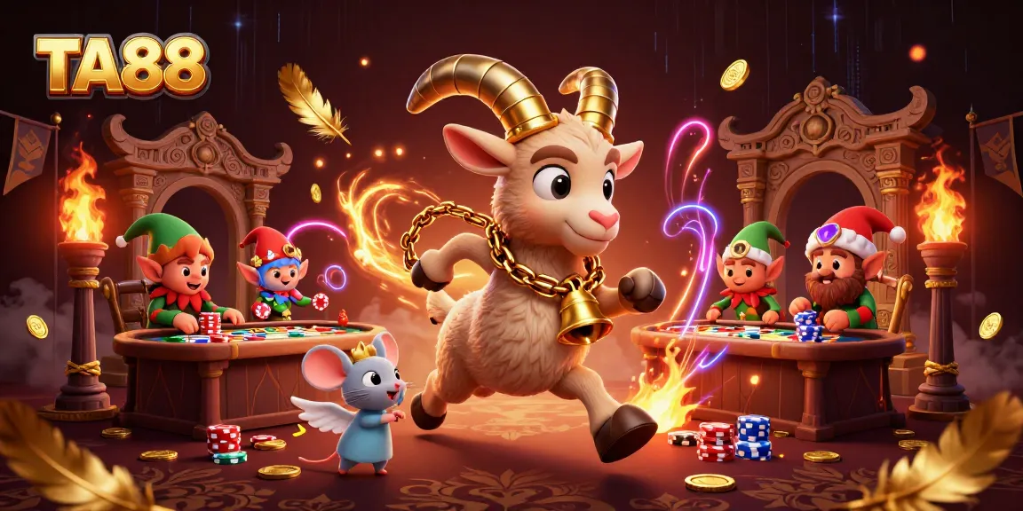 Join the thrilling excitement of TA88 as Krampus and friends animate a vibrant casino scene!