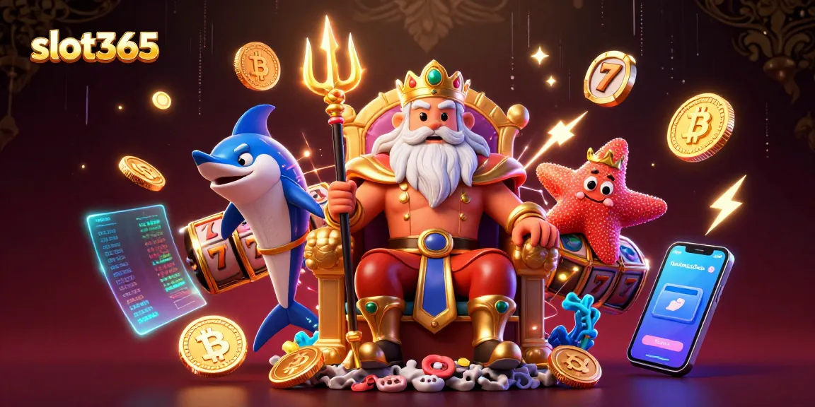 Spin and win with slot365 in an immersive 3D casino illustration packed with exciting elements.