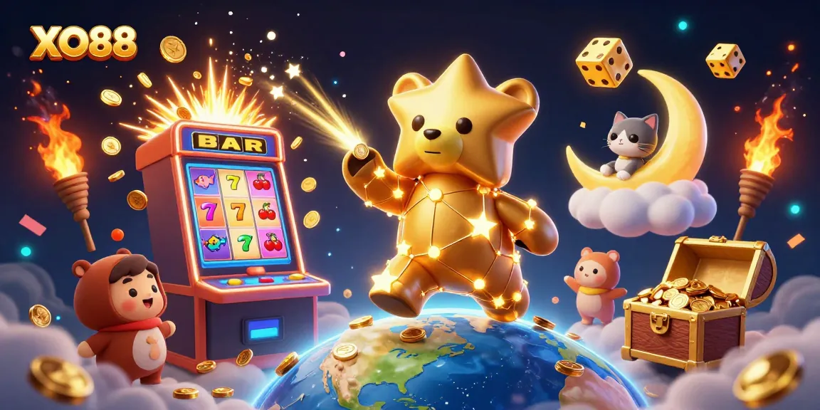 Experience thrilling gameplay with XO88, featuring vibrant slot machines and imaginative characters.