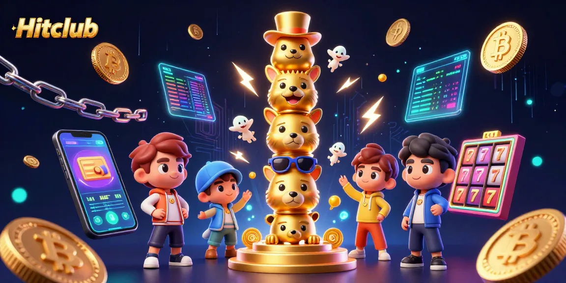 Hitclub offers exciting gambling action with vibrant slots and casino-themed characters.