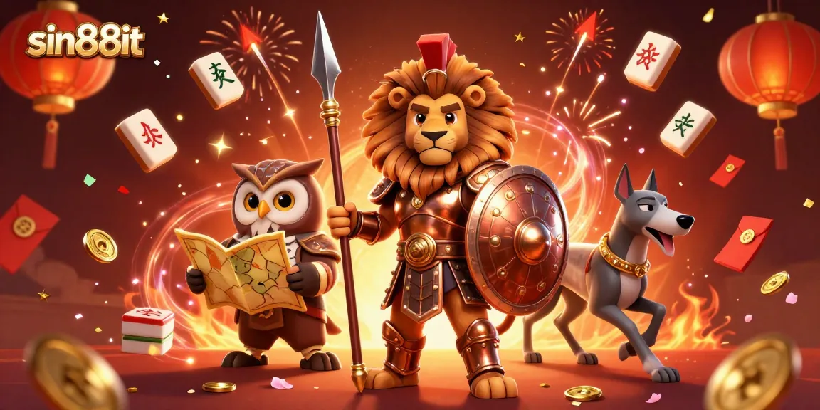 Experience thrilling gameplay at sin88it with our dynamic casino illustration featuring exciting characters and elements.