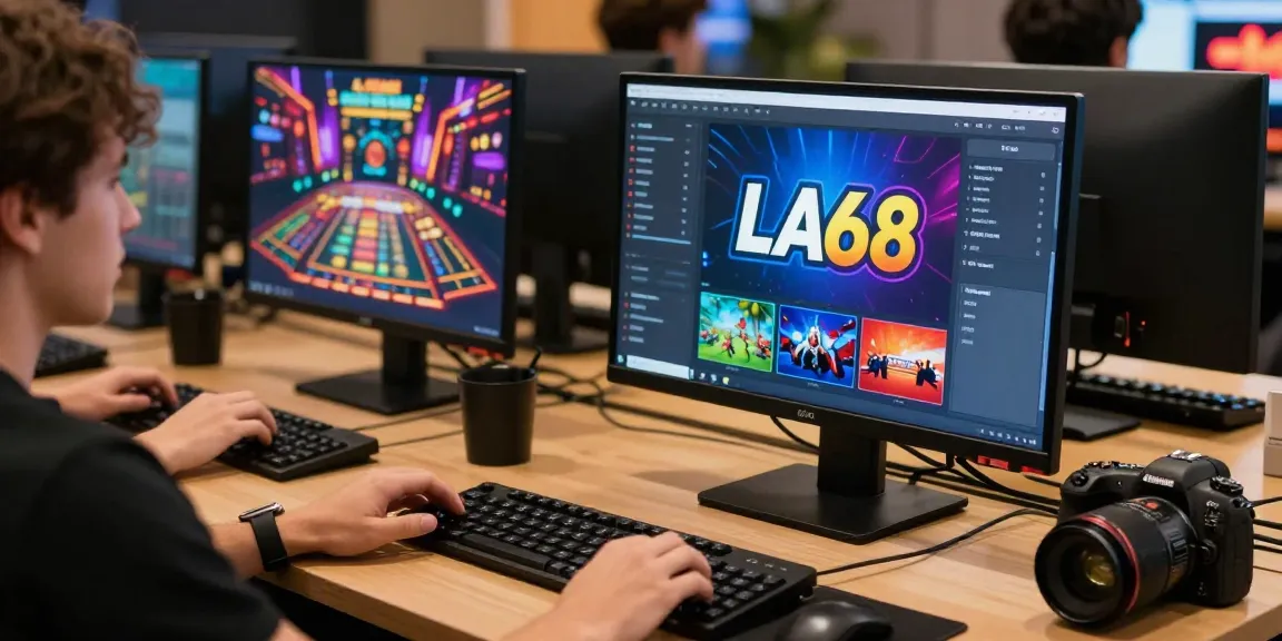 la68 online gaming platform logo in a vibrant, user-friendly interface, trusted local gaming provider for your entertainment.