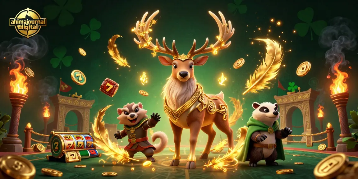 Experience seamless gaming action with ahimajournal-digital's vibrant 3D representation of a Celtic casino scene.